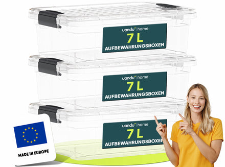 7L - Aufbewahrungsboxen mit Deckel
