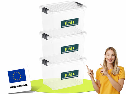 8.25L - Aufbewahrungsboxen mit Deckel