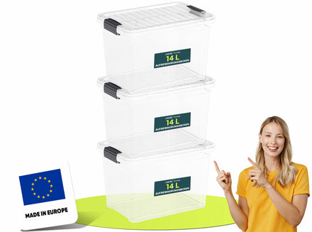 14L - Aufbewahrungsboxen mit Deckel