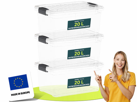 20L - Aufbewahrungsboxen mit Deckel