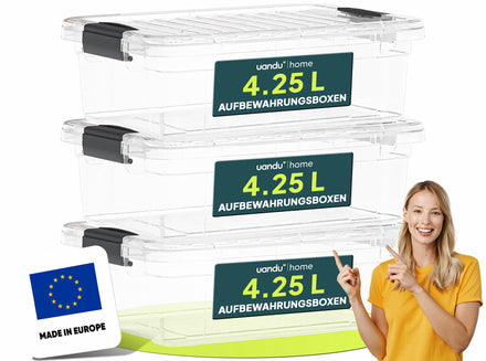4.25L - Aufbewahrungsboxen mit Deckel