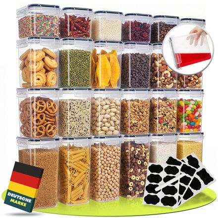 Vorratsdosen mit Deckel 24er-Set