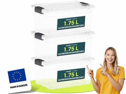 1.75L - Aufbewahrungsboxen mit Deckel