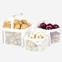 Kunststoff Korb Rattan - Set 3-teilig